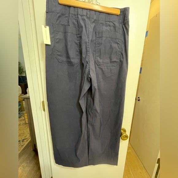 NWT Anthropologie Wide Leg Trousers Navy Size 32 - Picture 10 of 15